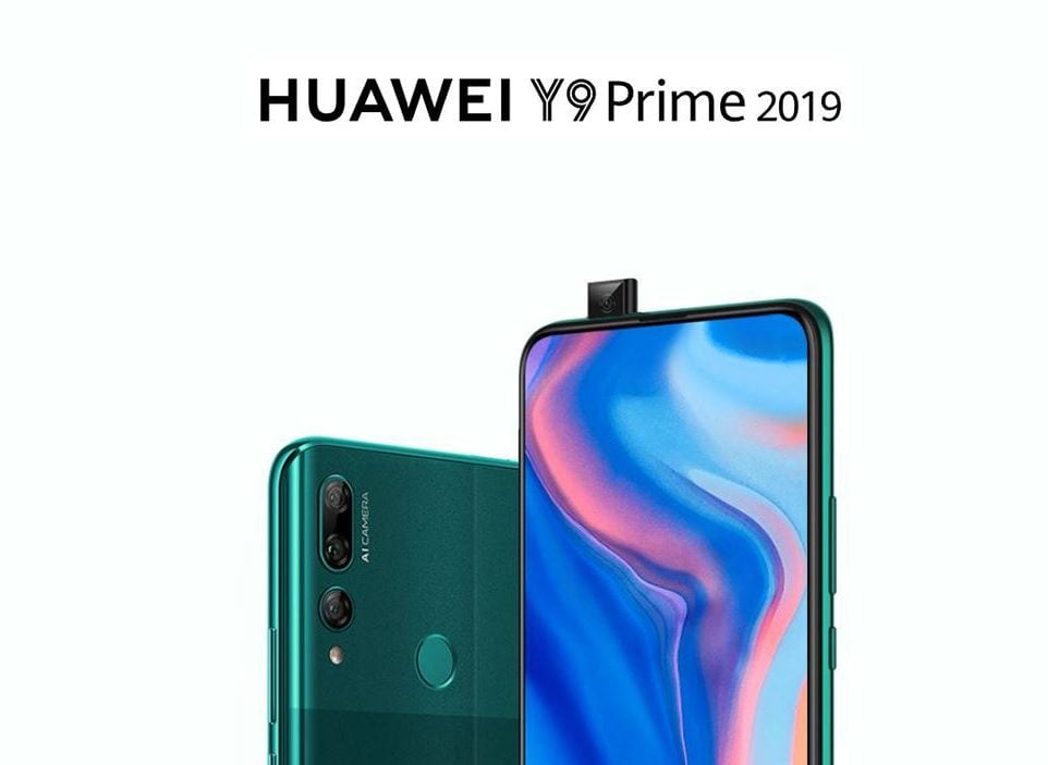 Huawei Y9 Prime 2019 with a sliding front camera
