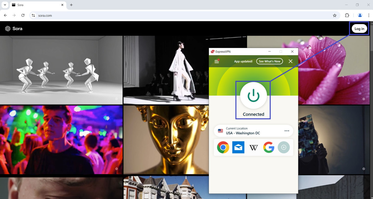 Access Sora with ExpressVPN