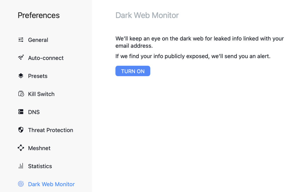 Advanced security features on NordVPN