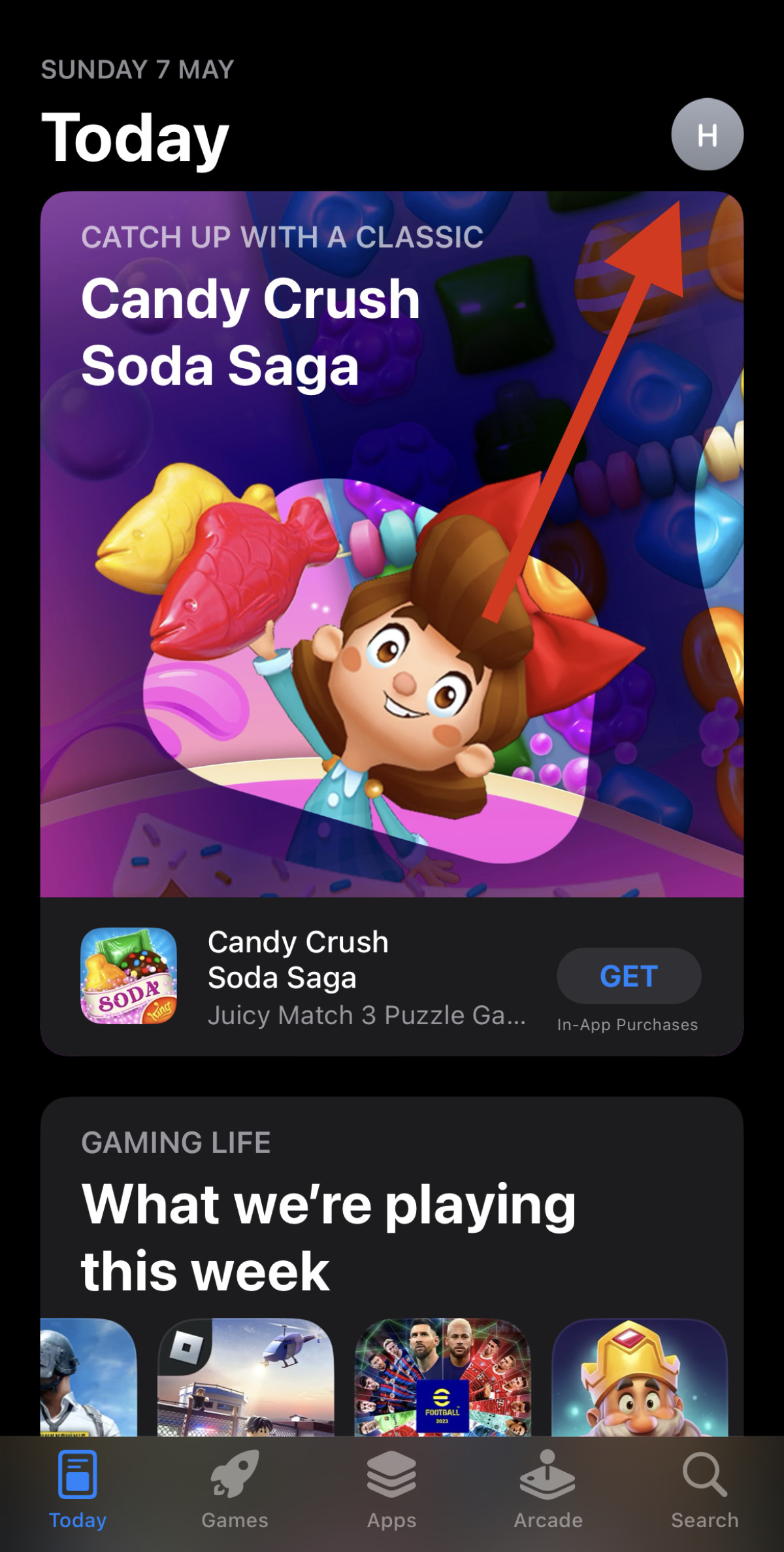App store on the iPhone