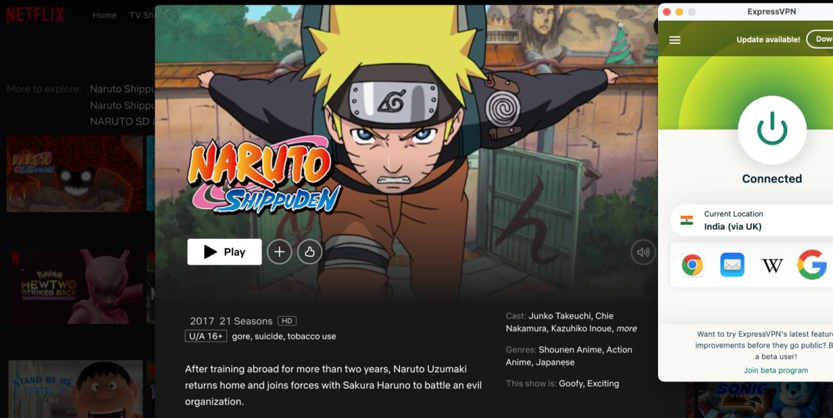 watch naruto in usa with expressvpn