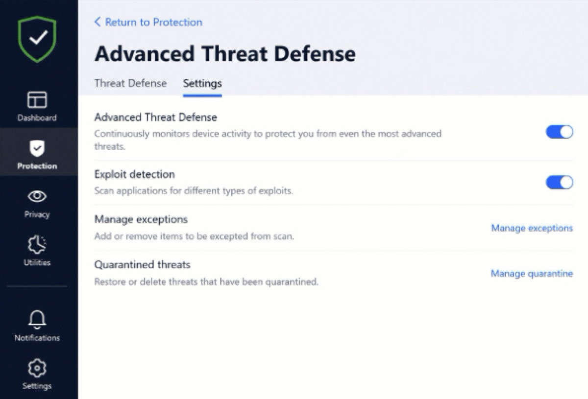 Bitdefender advanced threat defense