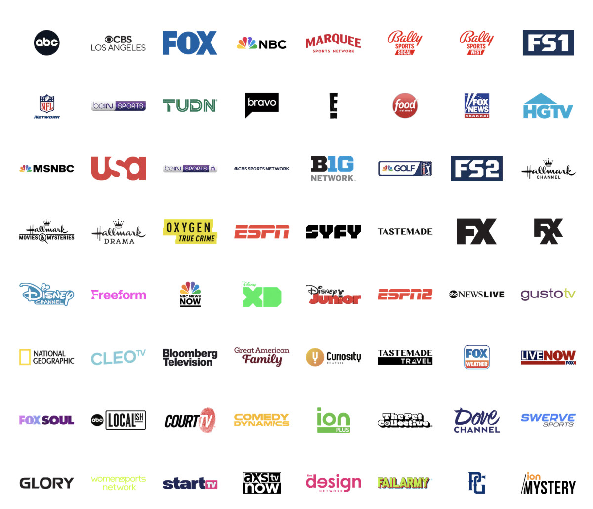 Channels on fuboTV