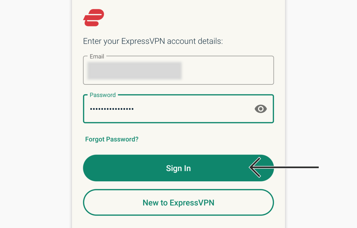 sign in page for expressvpn
