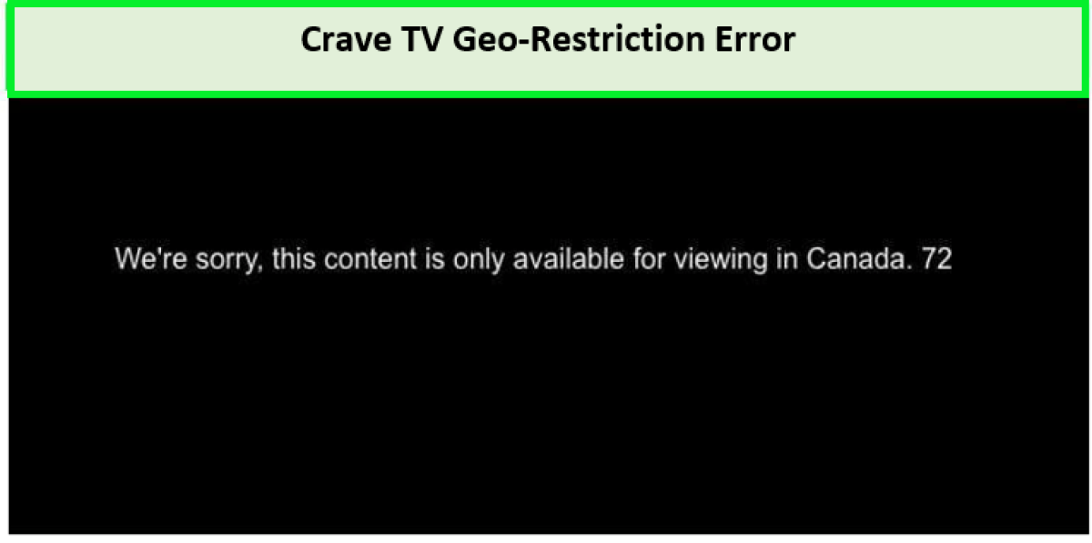 crave tv geo restriction error
