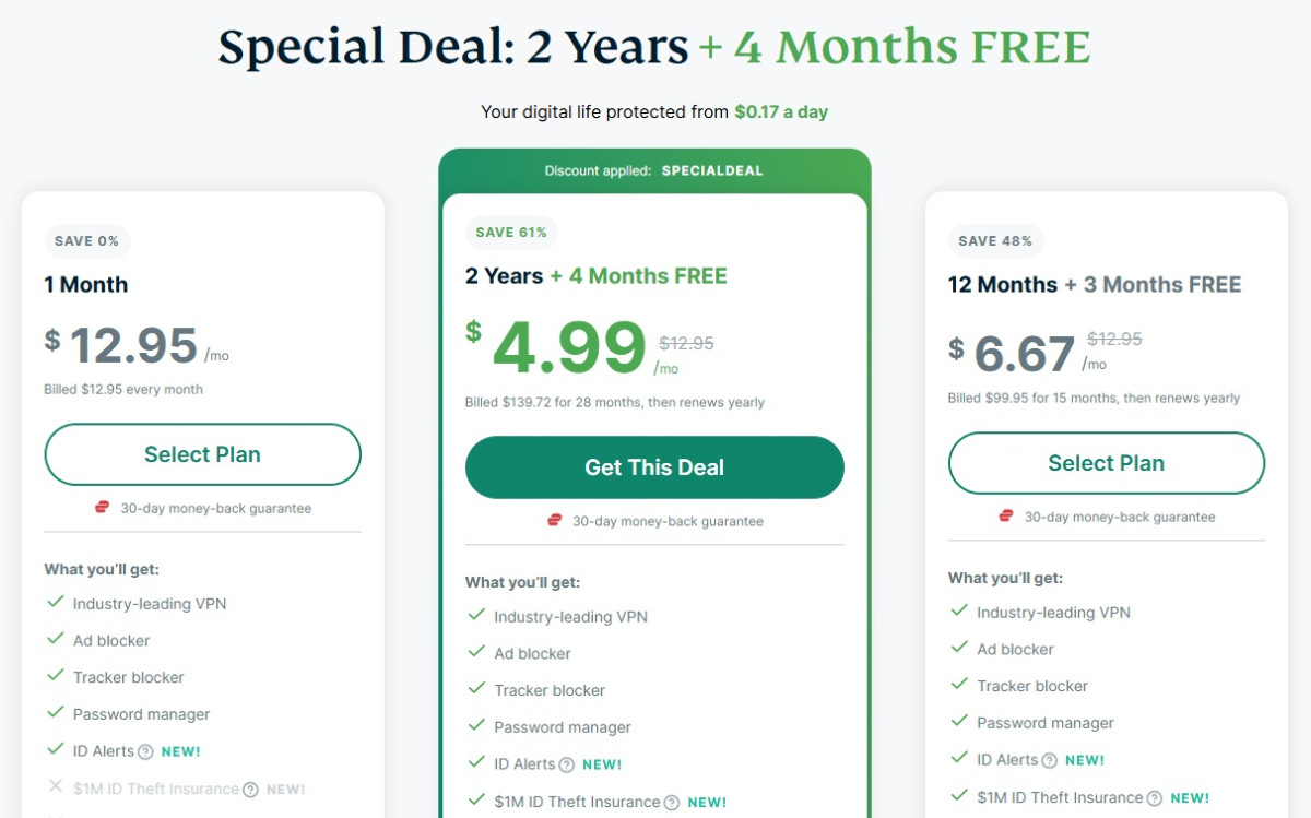 Express vpn's plans prices after applying discount code