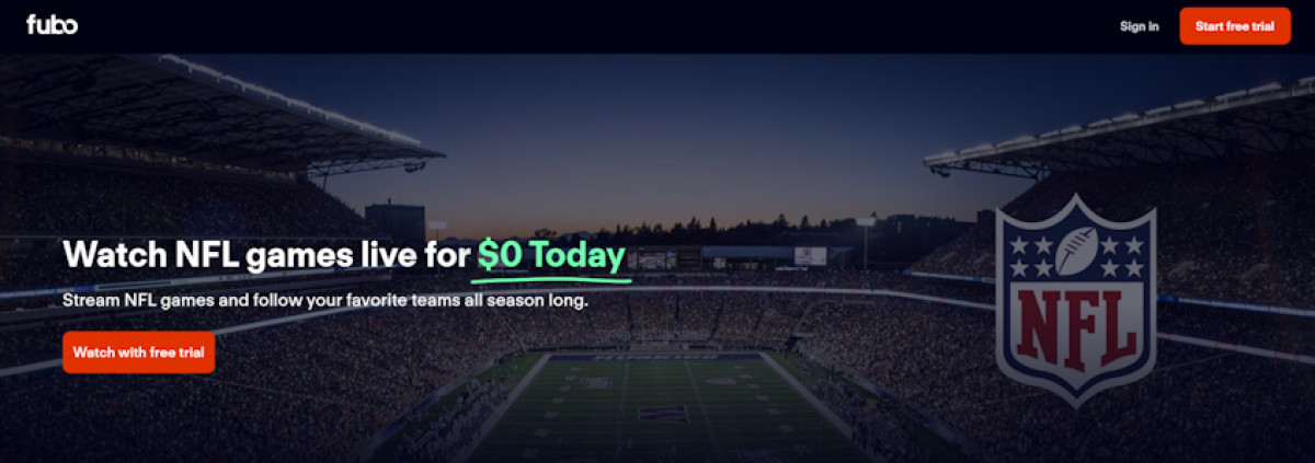 fuboTV NFL free trial