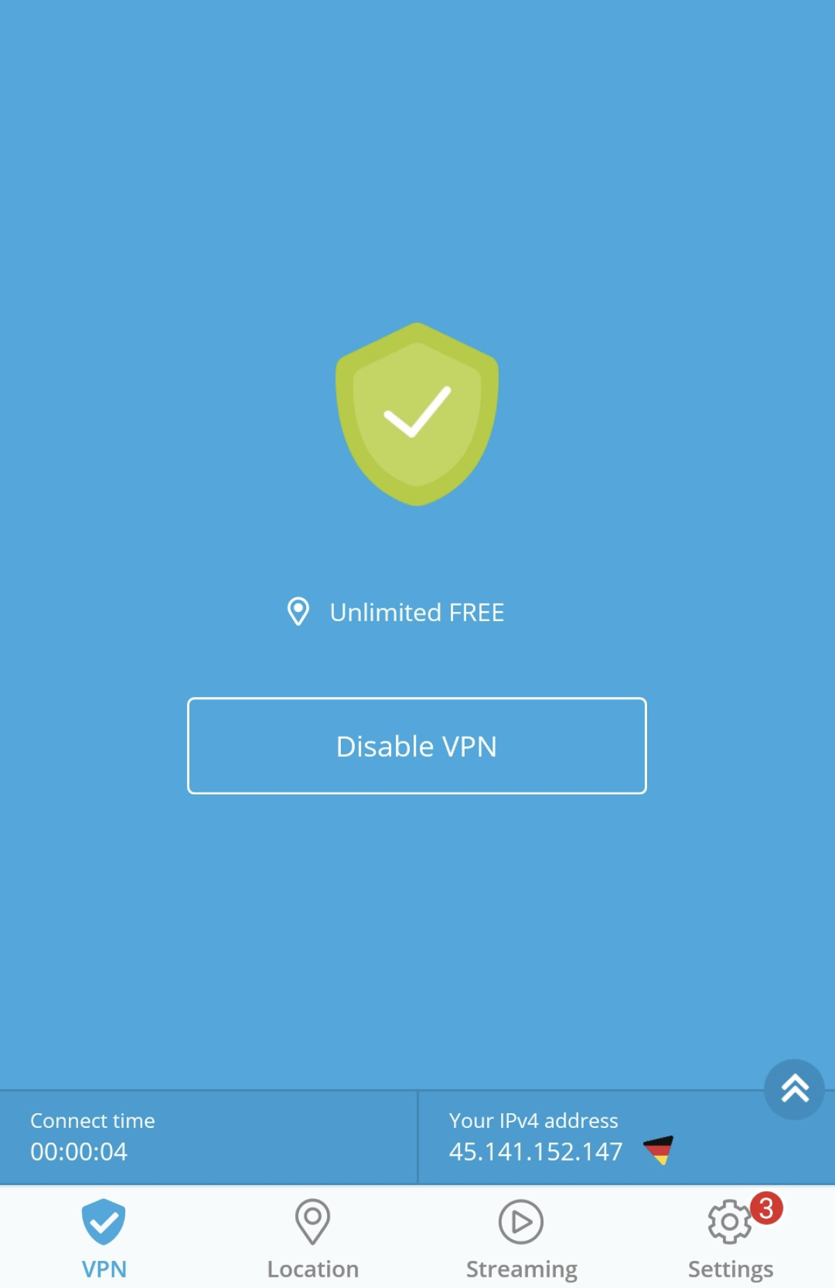 Hide.me VPN on Android