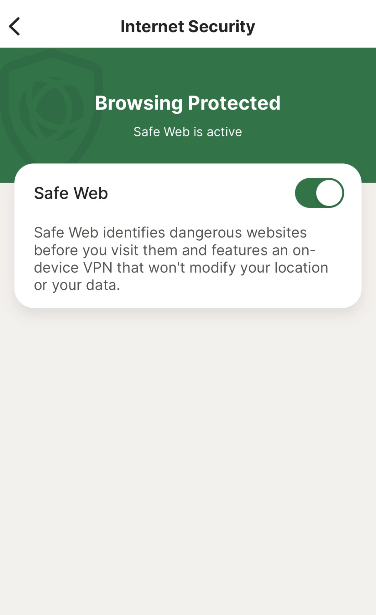 Norton 360 safe web