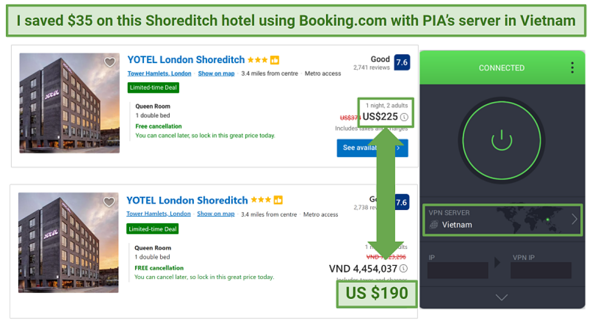 PIA Vietnam server for hotels