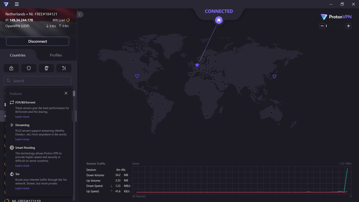 Proton VPN review wide server network