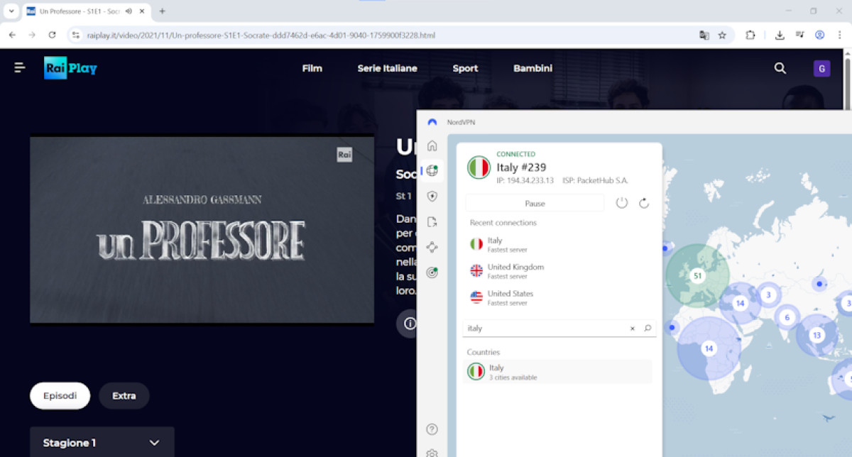 watch rai tv using expressvpn