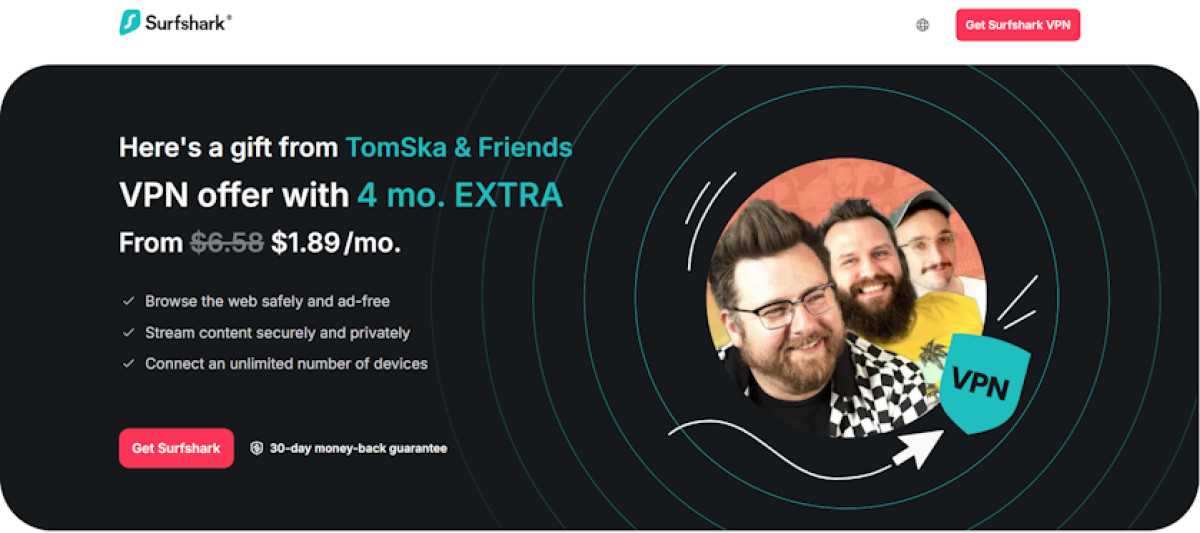 TomSka Surfshark code