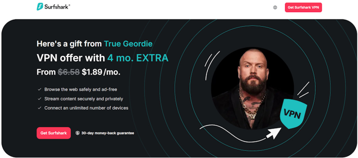 True Geordie Surfshark codes