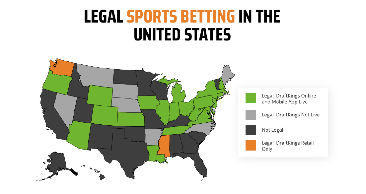 Where DraftKings sportsbook is restricted