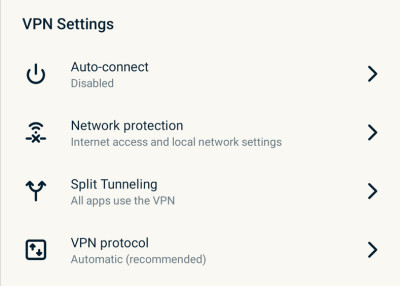 Use the split tunneling feature to “split” your connection into two