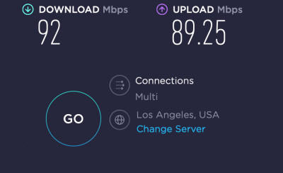 nordvpn speed test