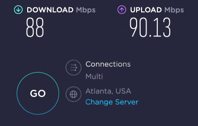 Surfshark speed in US