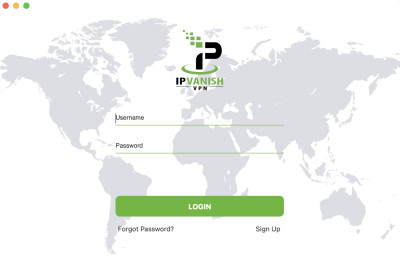 Signing into IPVanish