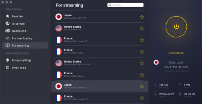 CyberGhost streaming on Mac