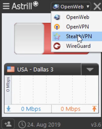 Astrills stealthVPN protocol