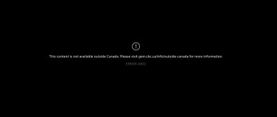 Canadian TV geo restrictions