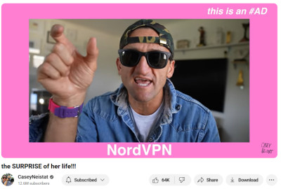 Casey Neistat NordVPN promotion