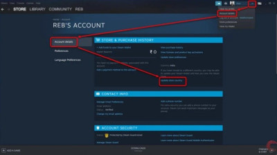 changing steam region