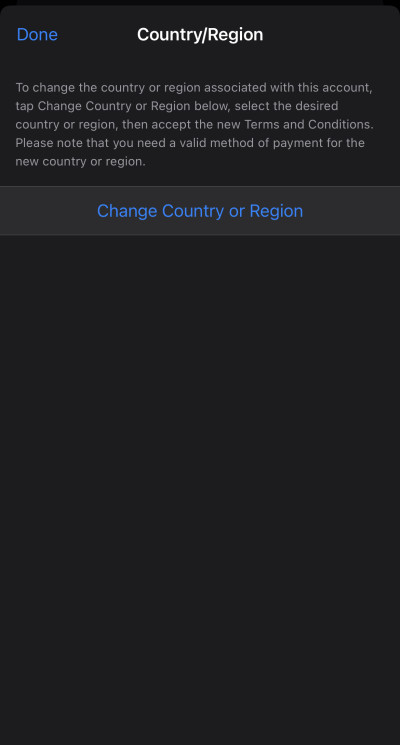 Changing location on the iPhone