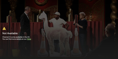 Channel 4  geo-restriction error message