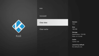 clear kodi cache firestick