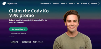 Cody Ko ExpressVPN page