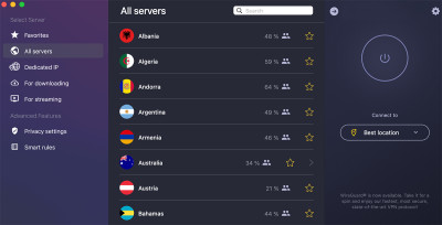 CyberGhost macOS app