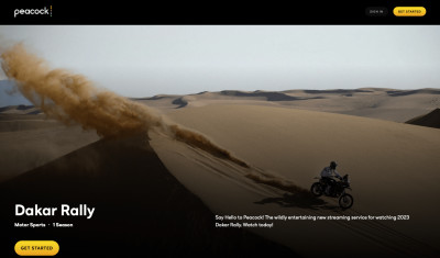 dakar rally on peacock