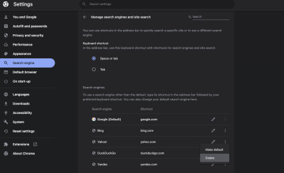 deleting the yahoo search virus