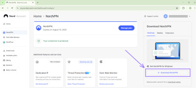 Download VPN installation file