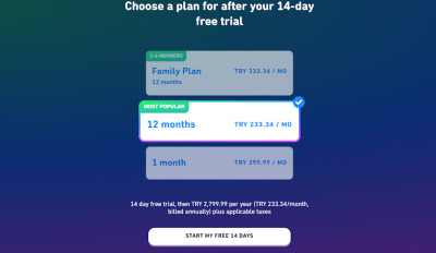 Duolingo plan prices in Turkey