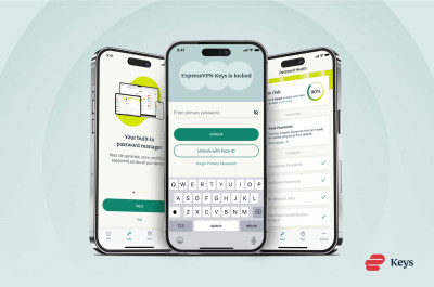 ExpressVPN password manager keys feature