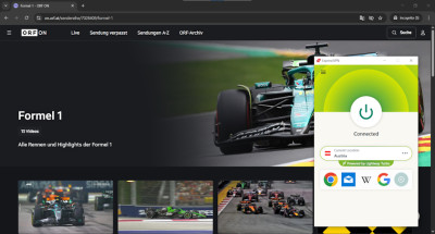 ExpressVPN unblocked F1 on ORF ON