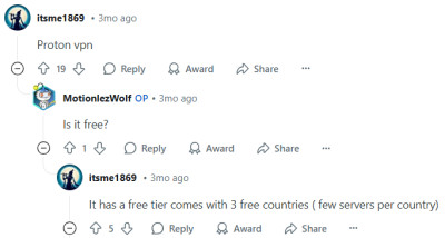 Free mobile VPN Reddit recommendation