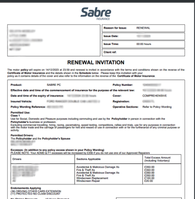 Personally identifiable information blurred to protect the identity of the victim; the original image shows all details uncensored.