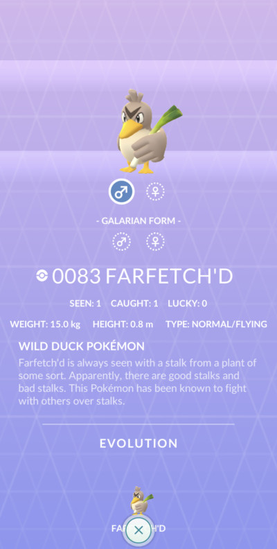 Japan exclusive pokemon farfetchd