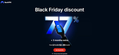 NordVPN Black Friday landing page