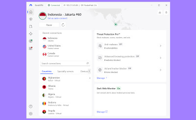 Mola.tv connected to Indonesia server