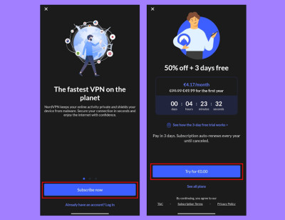 Get NordVPN free 3-day trial