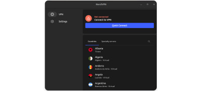 NordVPN Linux GUI app