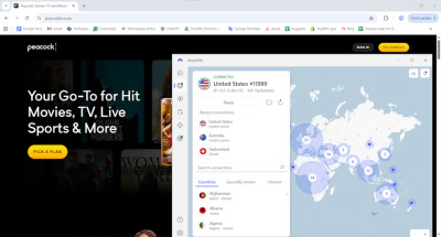 Access Peacock with NordVPN