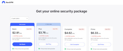 NordVPN subscription plans