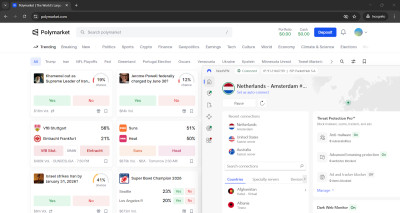 NordVPN accessed Polymarket