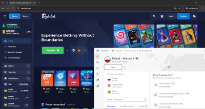 NordVPN unblocked Rainbet